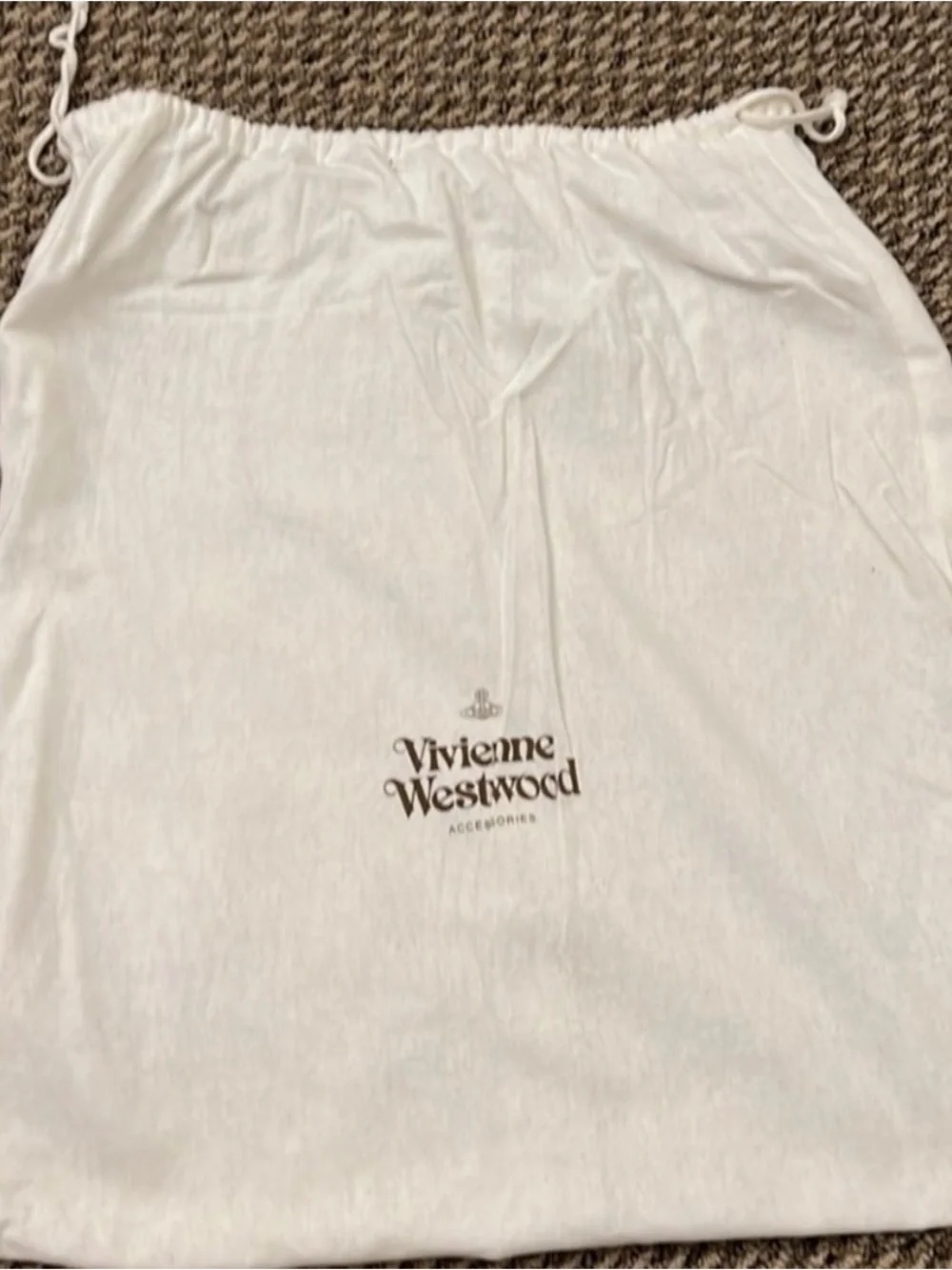Vivianne Westwood Authentic Leather Backpack Bag With Gold Orb Hardware